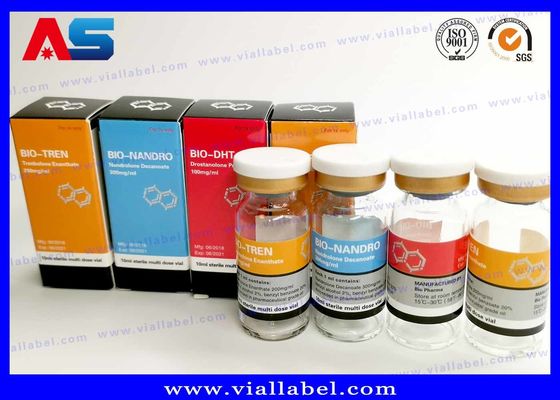 Bodybuilding Cypionaat Farmaceutische Flesetiketten 25x60mm ISO Gecertificeerd voor 10ml injectieflacons
