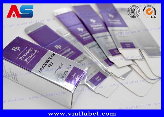 De Opslagdoos van het Muscledevelop Zilveren Folie In reliëf gemaakte 10ml Flesje van Injectables-Steroïden Meditech Muscle Growth