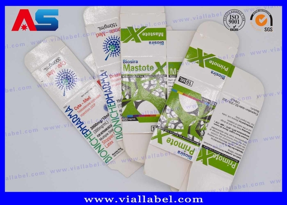 Het aangepaste Embleem drukte Met een laag bedekt Document 10ml Flesjevakjes met de Stickerverbinding van het Veiligheidshologram