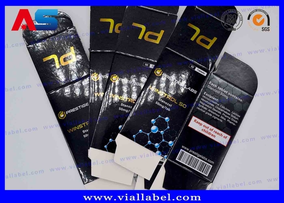 Geneesmiddelenopslag 10 ml flacon Dozen Bodybuilding Karton Hologram Laser Printing Met Kleeflabel Enanthate papieren dozen