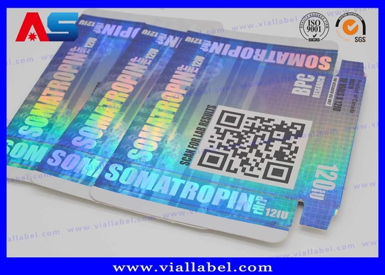 Somatropine Bodybuilding Hcg Tabletten Persoonlijke Pillen Doos / Geneesmiddelendoos Doos Papierdoos Zilveren folie
