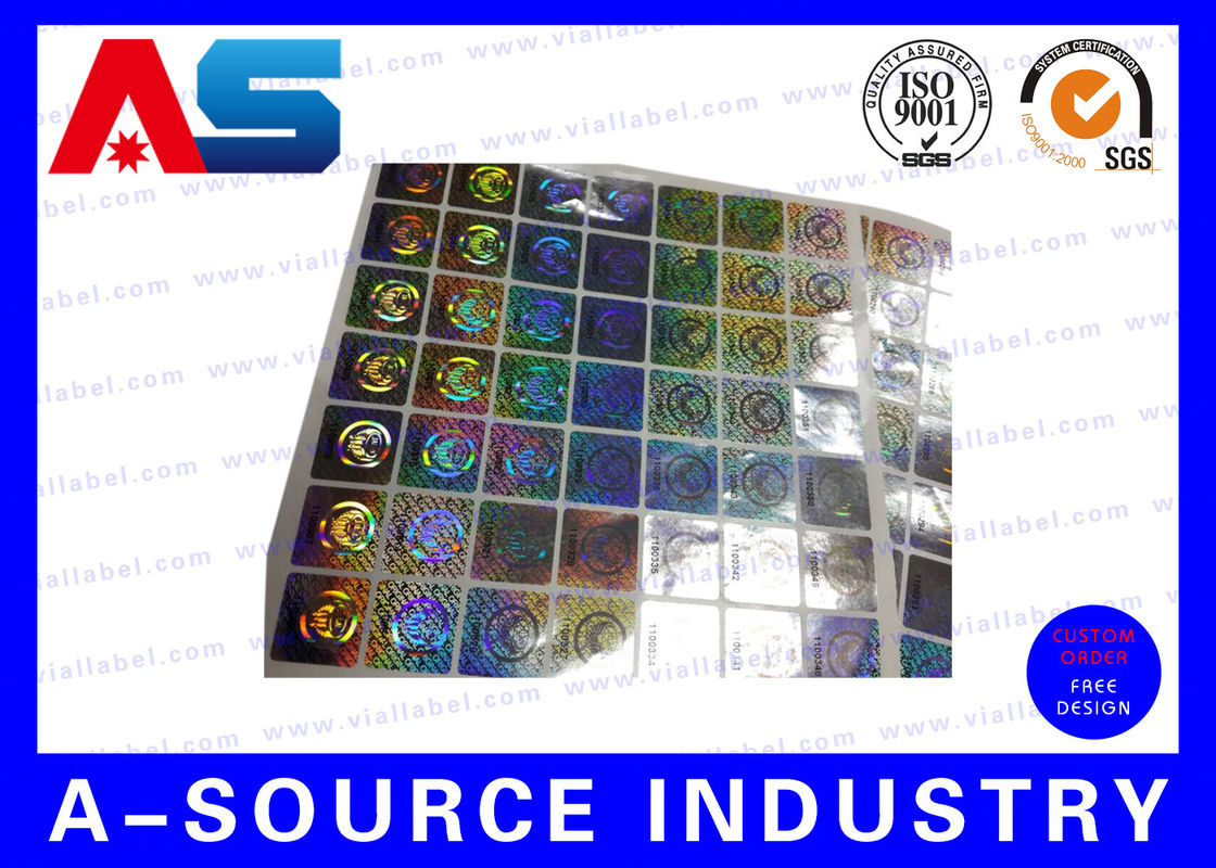 Anti-Fake Security Hologram Sticker voor 10 ml flacon Label Dozen 3d hologram sticker