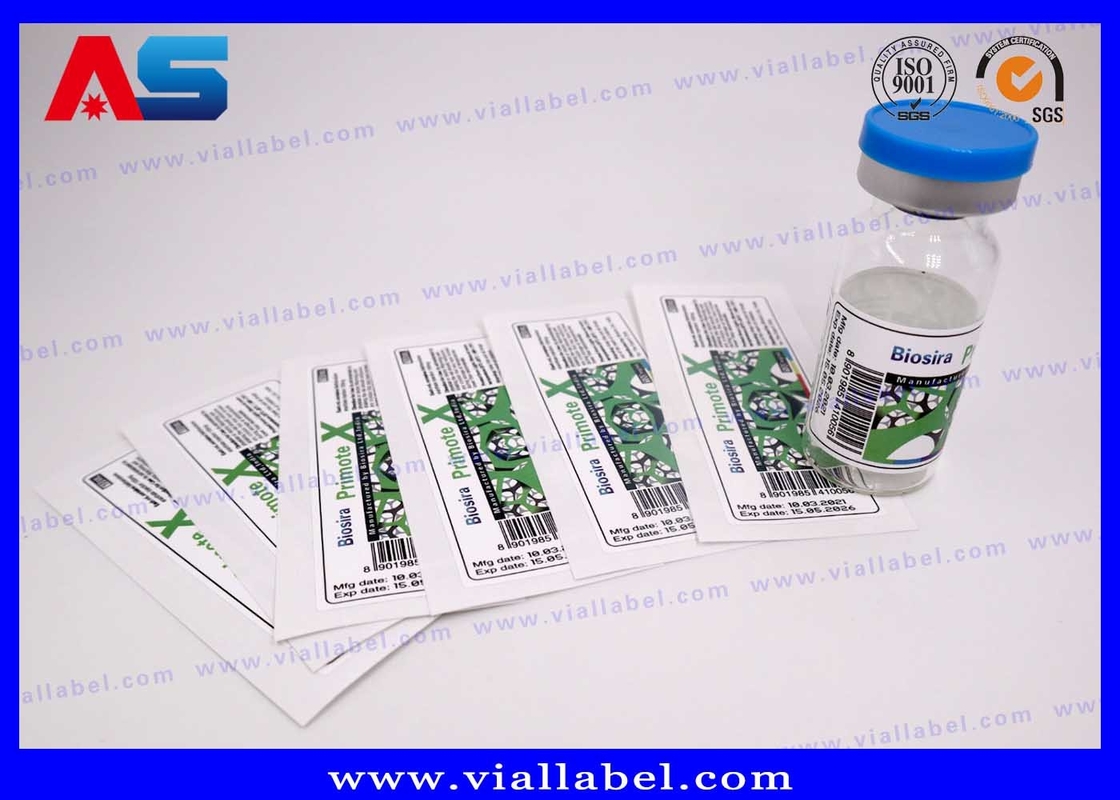 CMYK White Pearl Film 10ml Flasket Etiquette Voor injectieflessen