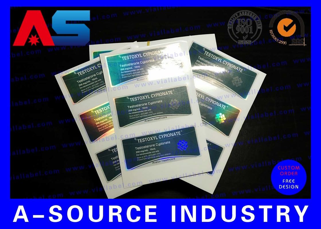 Matte afwerking waterdichte plastic apotheek fles etiketten stickers voor peptiden / Tirz