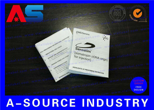 Leaflet Maker Paper Custom Leaflet Printing Opvouwbaar Pakket Inbrengdruk Voor Soma-tropine Hcg Beschrijving