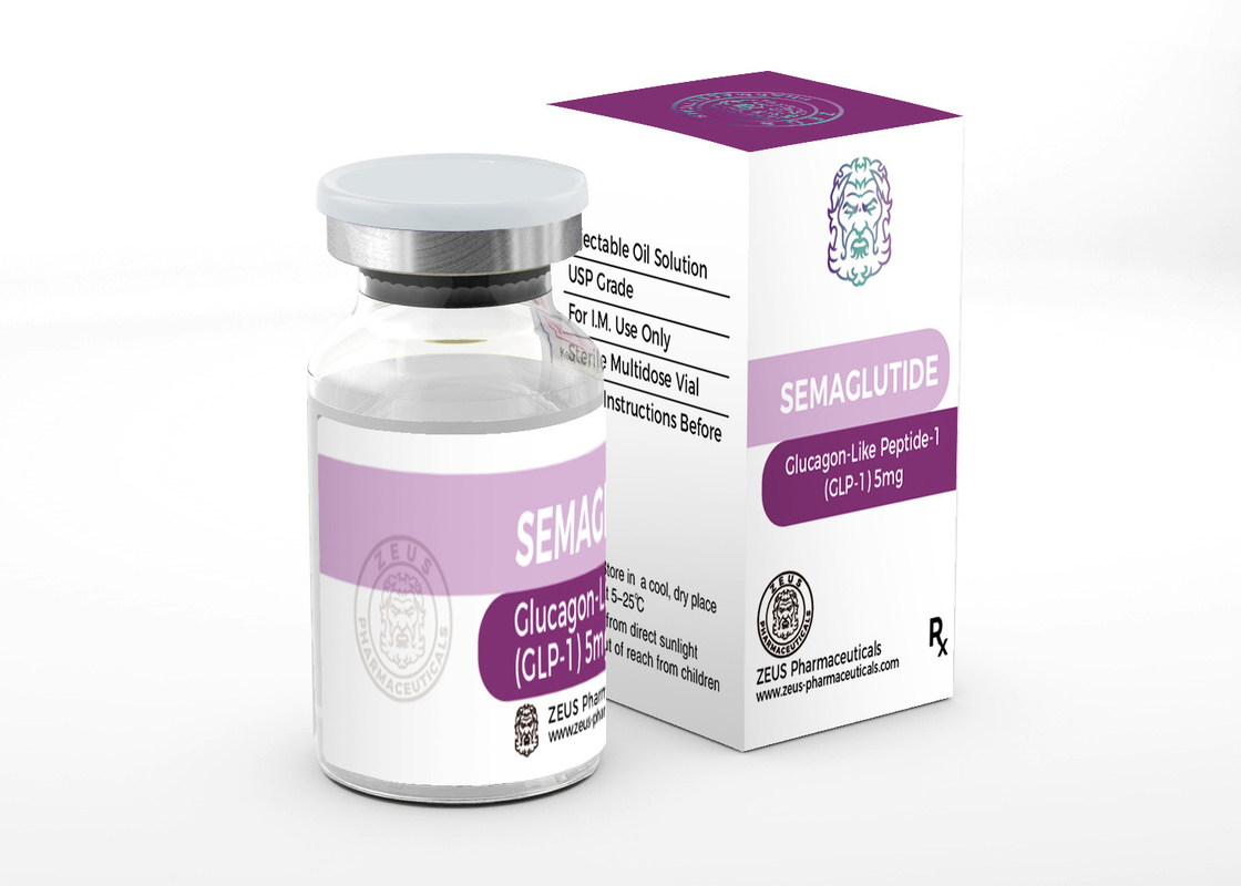 Semaglutide GLP- 1 Flessticker En Doos Printing Voor Injecteerbare 2 ml Vial Free Design