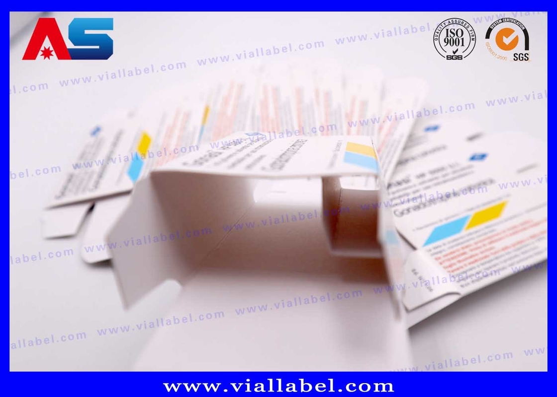 Op maat gemaakte glazen flessen 10 ml flacon dozen voor Pregnyl Hcg Pharmaceutical Packaging Box
