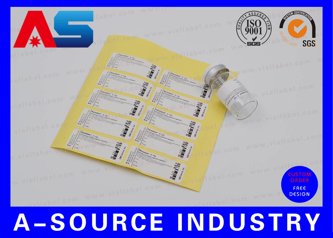 Kleefstof Anti-Fake Paper 2 ml Sticker voor Soma-tropine DNA Origin Steriel water injectie flacons