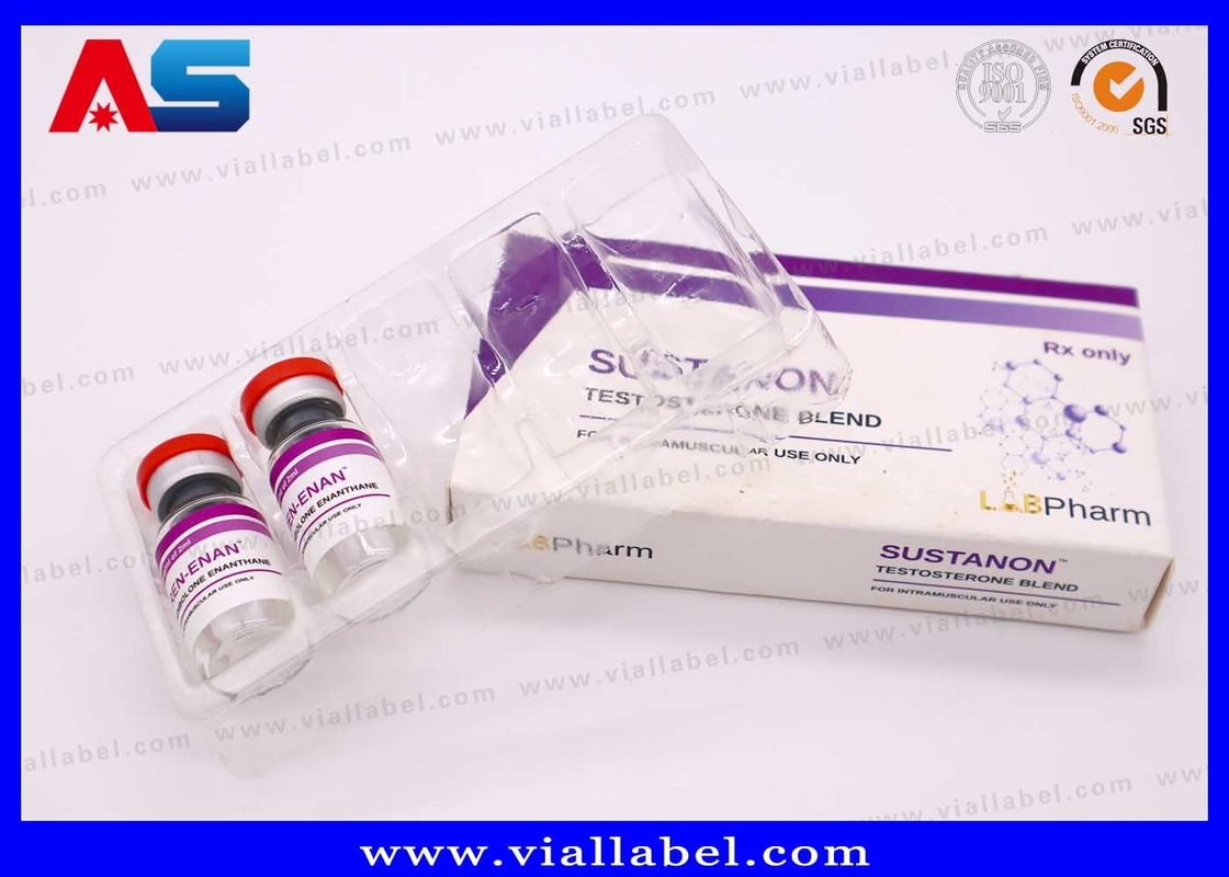 Aanpasbare Plastic Blister Verpakking voor Farmaceutische Injecties 10 ml Doos Mock Up Service Beschikbaar