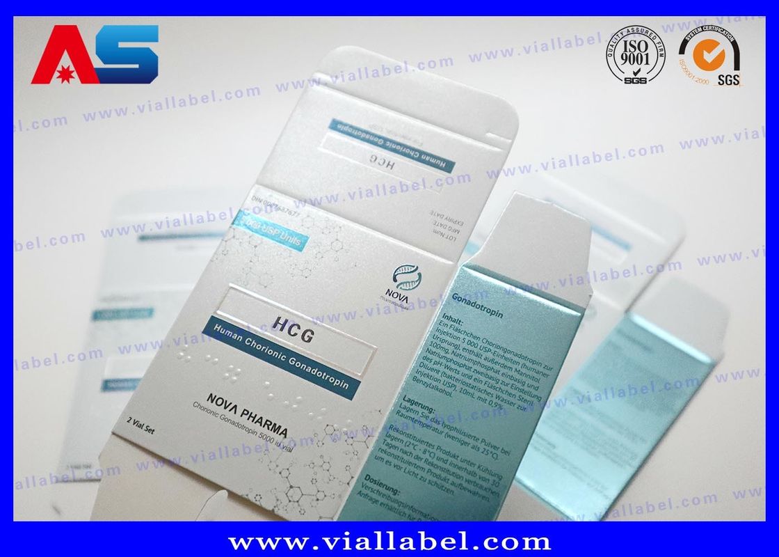 Hoogwaardige 3ml Peptide Papieren Doos Verpakking Voor 2 Flesjes van 3ml Gratis Ontwerp MOQ 500 sets