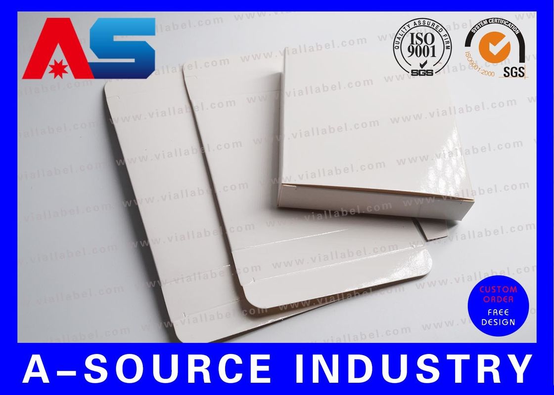 Soma-tropine Hcg 2 ml lege papieren doos Glanzend wit met doorzichtige plastic bakken farmaceutische dozen
