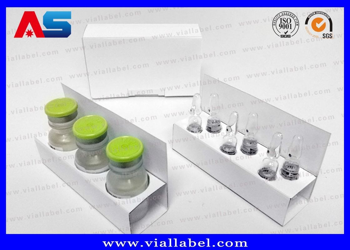 300 g papieren fles Doos Verpakking Voor 2 ml Peptiden Glas flacon farmaceutische verpakkingsdoos