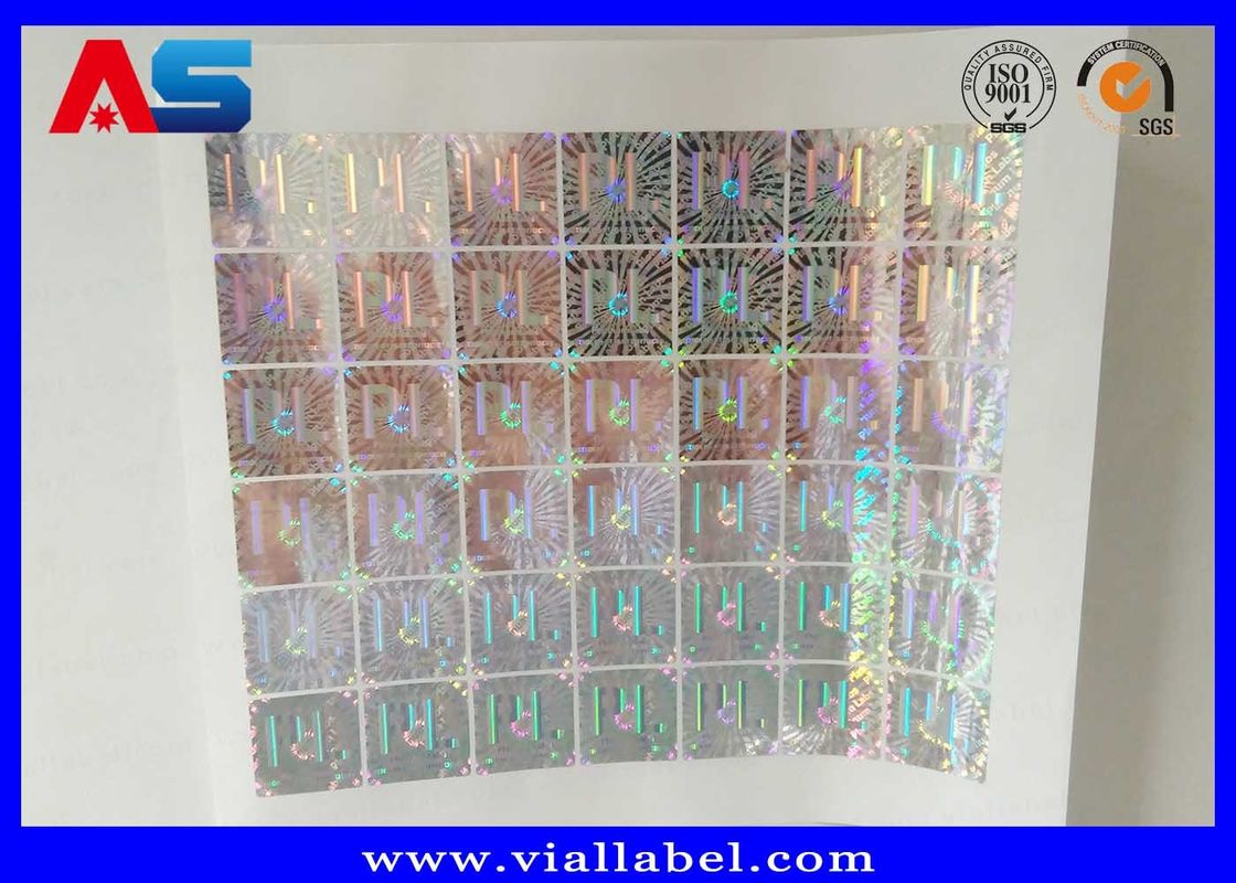 Matrix Laser Custom Holographic Stickers Vinyl Hologram Void Voor Vial Storage Box 3d laser hologram