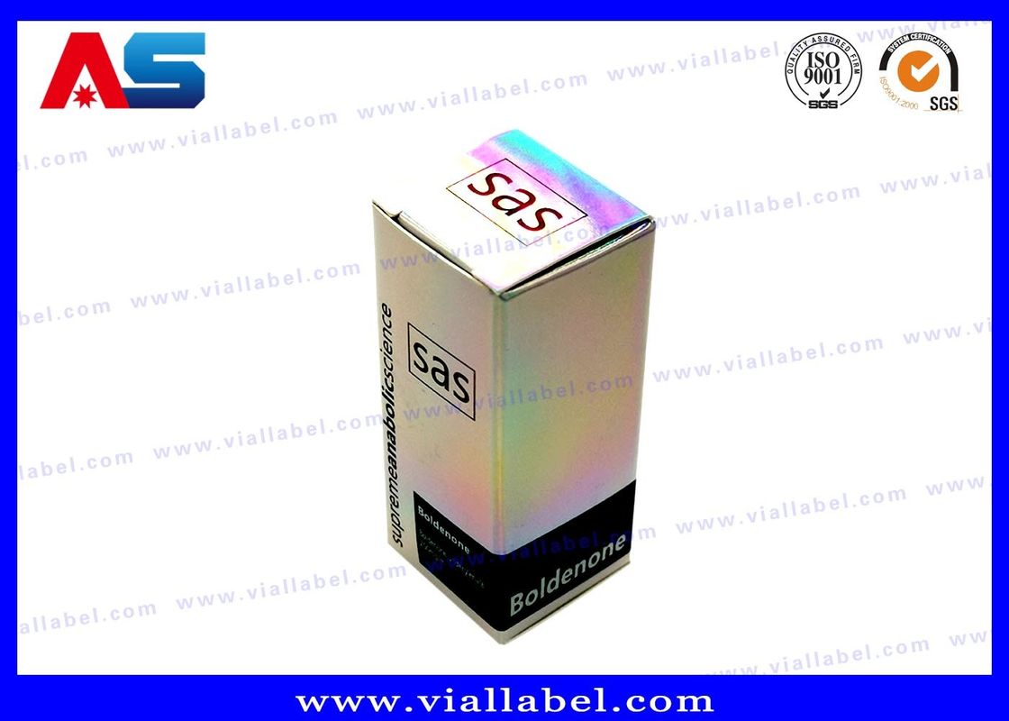 Dozen voor injectieflacons Holografische kleine 10 ml injectieflacons / milieuvriendelijke farmaceutische verpakkingsdozen