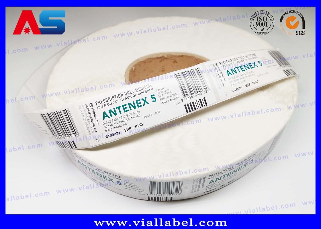 Papier Custom Injecteerbare Flesselabel Voor Dierlijke Fosfor Butafosfan Vials 10ml / 50ml Custom Flesselabels