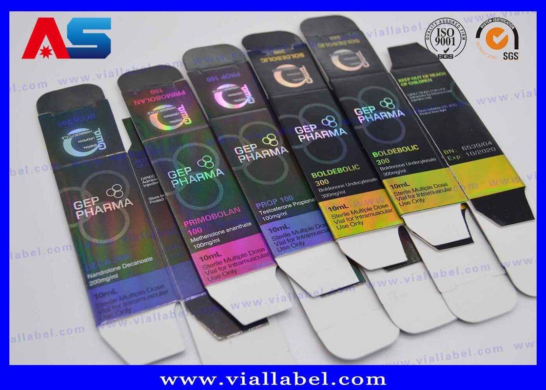 Gep Pharma 10 ml glazen injectieflacon 300 g papieren gedrukte verpakkingsdozen bodybuilding injectieflacondozen