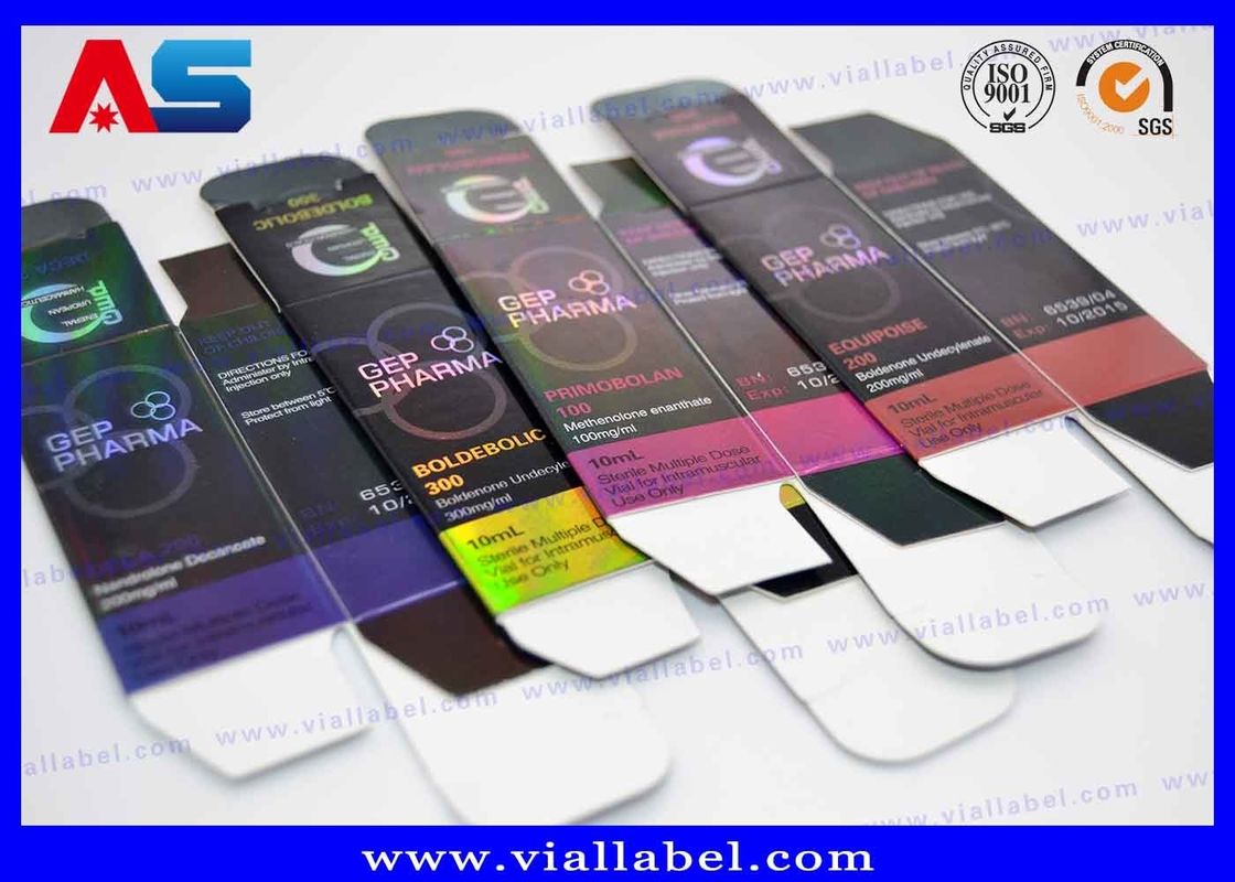 Hologram Printing Peptide Flasket Dozen Etiketten voor spiergroei Mix / peptide flacons