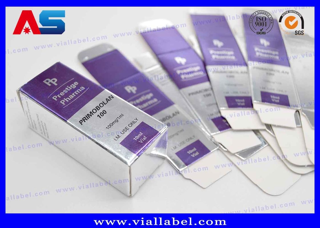 Anabole Wetenschappen 10 ml flesjes Dozen / Peptide Medicamenten Verpakkingsdoos Voor Glasflessen Op maat gedrukte dozen