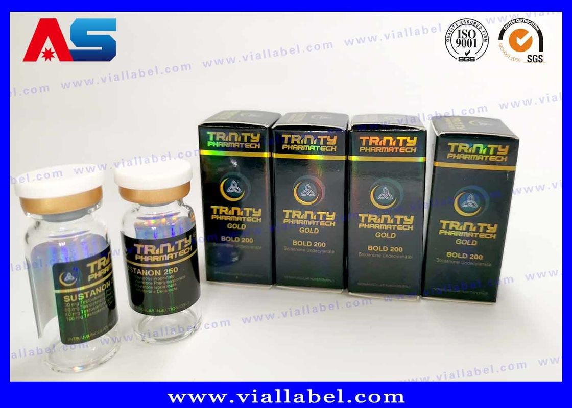 Laser Hologram Panton Kleur Laboratorium Kleine Flesjes Dozen En Labels bodybuilding verpakking dozen