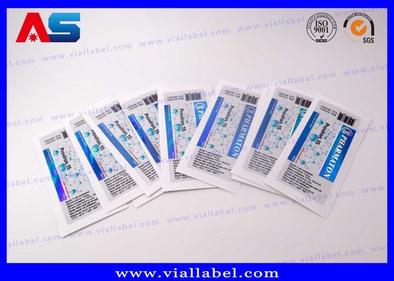 Holografisch afdrukken Peptide 10 ml Flasje Etiketten Op maat Ontwerp op maat fles stickers