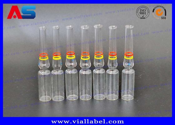 Helder Transparant Kleur Glas 1ml / 3ml / 5ml Ampul Met Gedecoreerde Ringen
