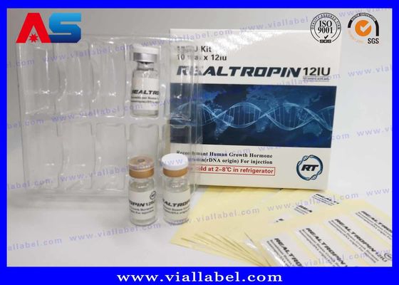 peptides 5 mg-30 mg Verpakking Papier Farmaceutische verpakking Doos 10 injectieflacons Op maat gemaakt