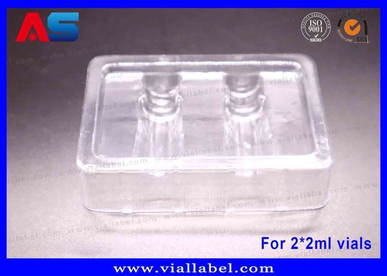 peptides Pakket Blaasjes, Plastic Trays om 2 flacons van 2 ml te houden, 50um dikte Eco-vriendelijk materiaal