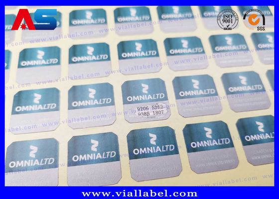Op maat gemaakte Scratch Off Security Code Stickers voor Apotheek Square 2Cm Anti-Fake Doelloze lege sticker