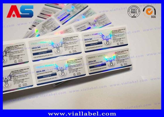 Peptide Flesjeetiketten van 10ml Glasflesjes, Druk van de Douane Peptide Sticker